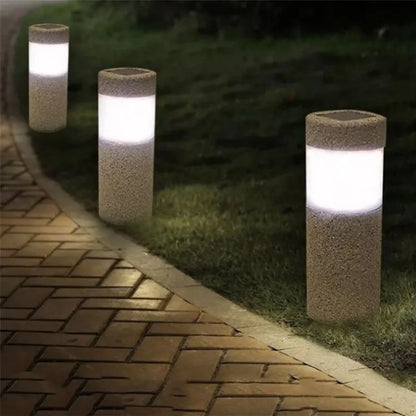 StonePillar | Steenkolomlamp voor Stijlvolle Buitenverlichting