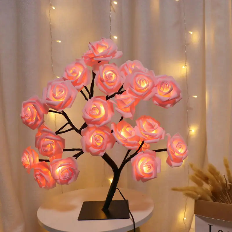 BloomRose - Romantische Rozen Tafellamp voor Sfeervolle Verlichting