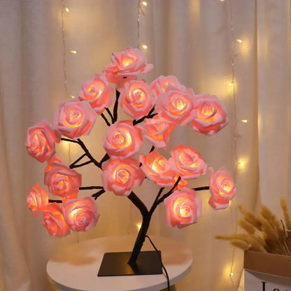 BloomRose - Romantische Rozen Tafellamp voor Sfeervolle Verlichting