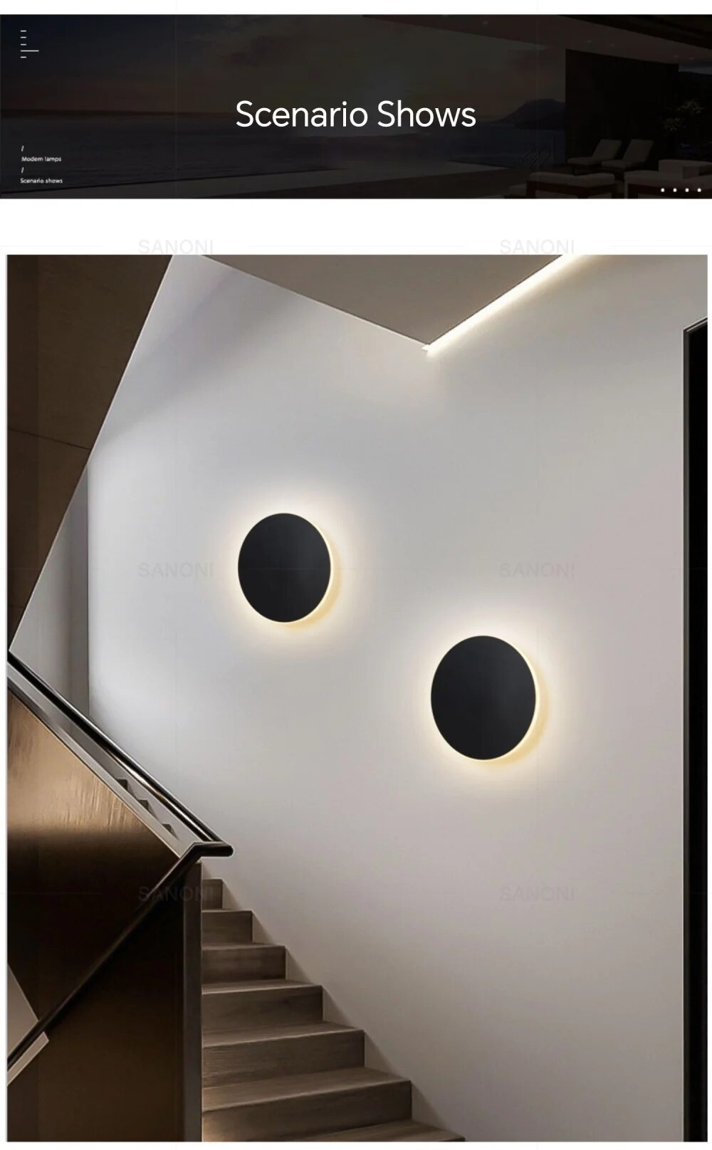 LumeoLight - Moderne Ronde LED Wandlamp