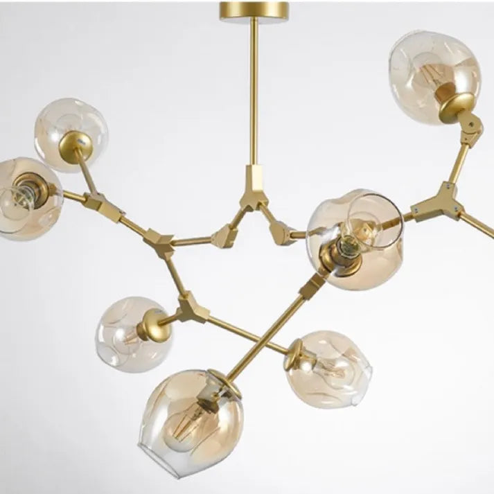 Valentina - Speelse Sputnik Hanglamp met Glazen Bubbels