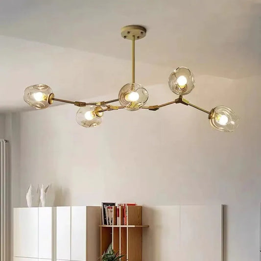 Valentina - Speelse Sputnik Hanglamp met Glazen Bubbels