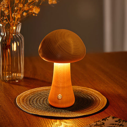 MushroomGlow - Mini Paddenstoel Tafellamp met Zachte LED Verlichting