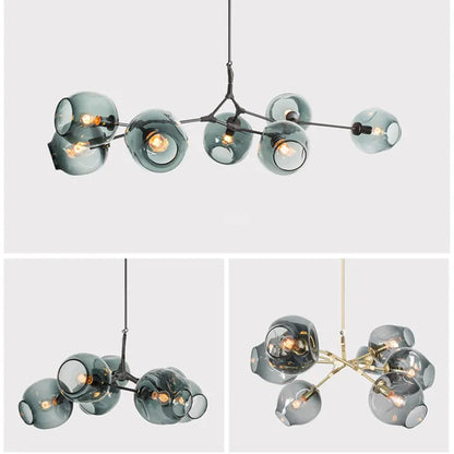 Valentina - Speelse Sputnik Hanglamp met Glazen Bubbels