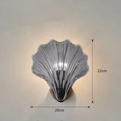 SeaShell - Wandlamp in Schelpvormig Glas