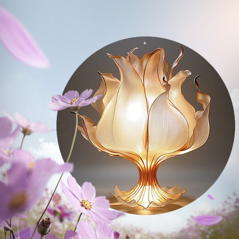 LotusLamp - Aluminium Bloemen Tafellamp met LED Licht