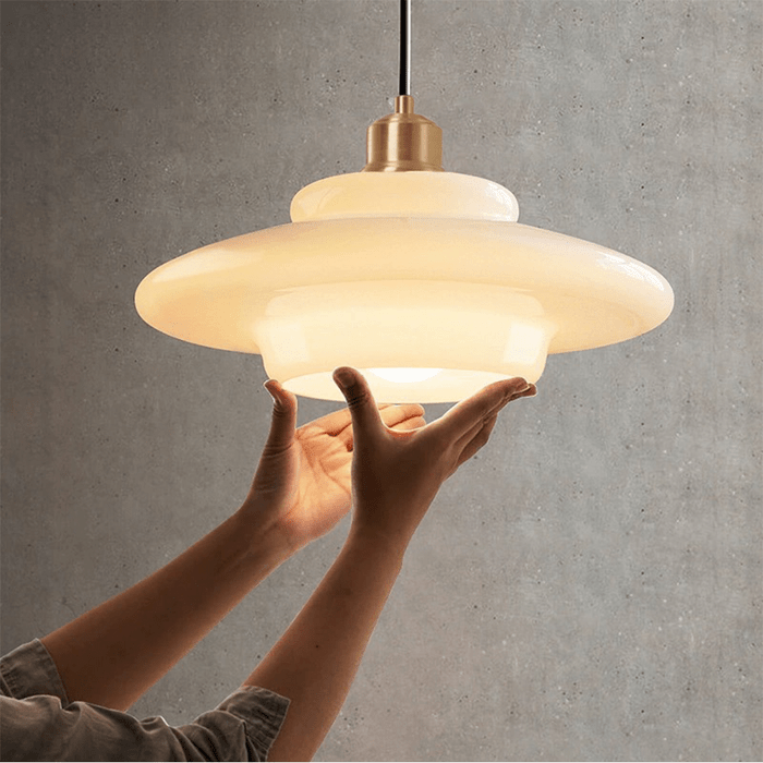 Clara - Witte Glazen Hanglamp