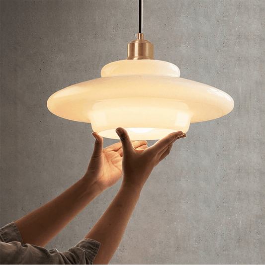 Clara - Witte Glazen Hanglamp