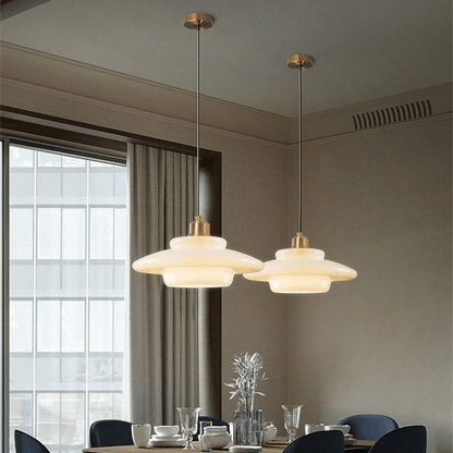 Clara - Witte Glazen Hanglamp