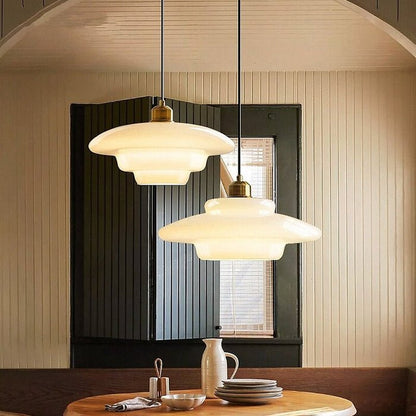 Clara - Witte Glazen Hanglamp