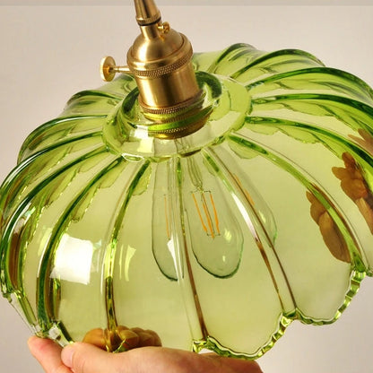 Floriana – Vintage Glazen Hanglamp in Bloemvorm