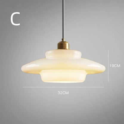 Clara - Witte Glazen Hanglamp