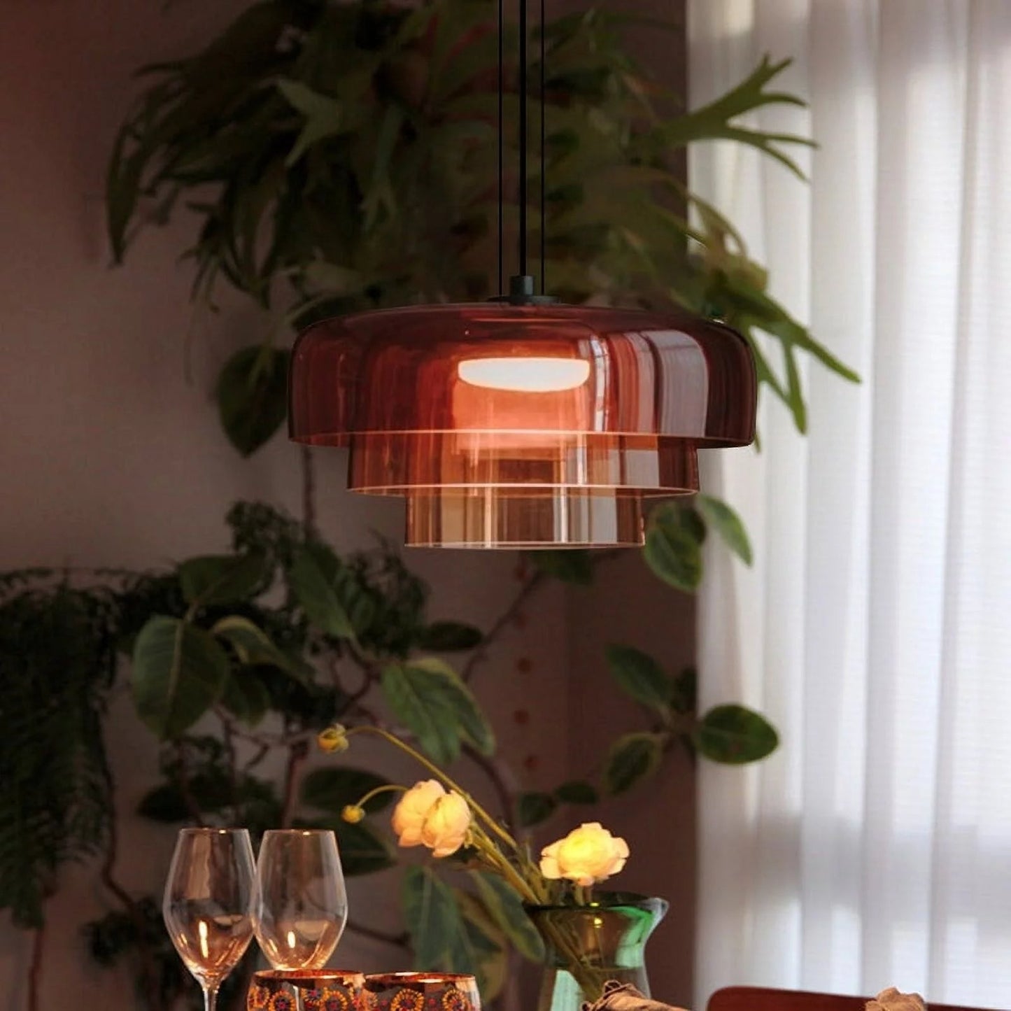 Glacia – Luxe Glazen Plafondlamp voor Stijlvolle Verlichting