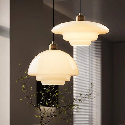 Clara - Witte Glazen Hanglamp