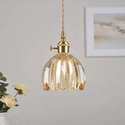 Bloemige Luxe Hangverlichting | Elegant Glazen Ontwerp met Tijdloze Charme