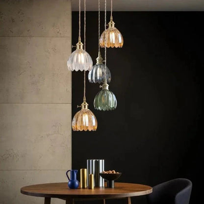 Bloemige Luxe Hangverlichting | Elegant Glazen Ontwerp met Tijdloze Charme