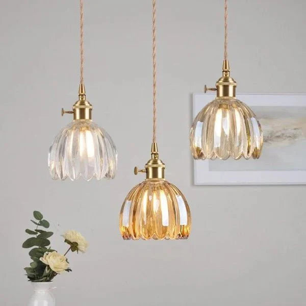 Bloemige Luxe Hangverlichting | Elegant Glazen Ontwerp met Tijdloze Charme