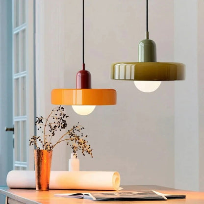 Nordic Retro Glazen Hanglamp - Moderne Verlichtingsarmatuur