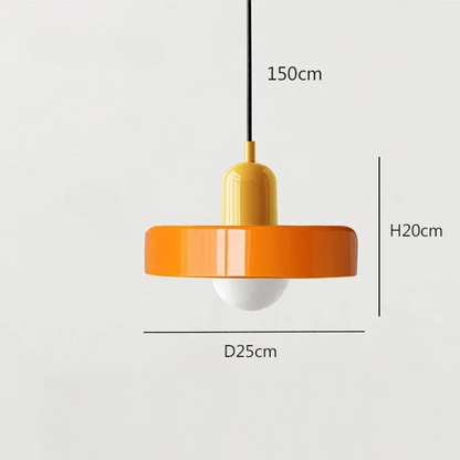 Nordic Retro Glazen Hanglamp - Moderne Verlichtingsarmatuur