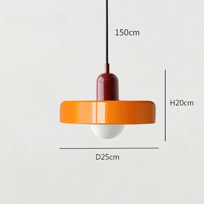 Nordic Retro Glazen Hanglamp - Moderne Verlichtingsarmatuur