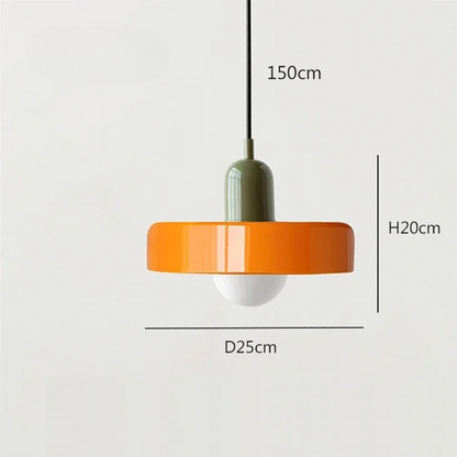 Nordic Retro Glazen Hanglamp - Moderne Verlichtingsarmatuur