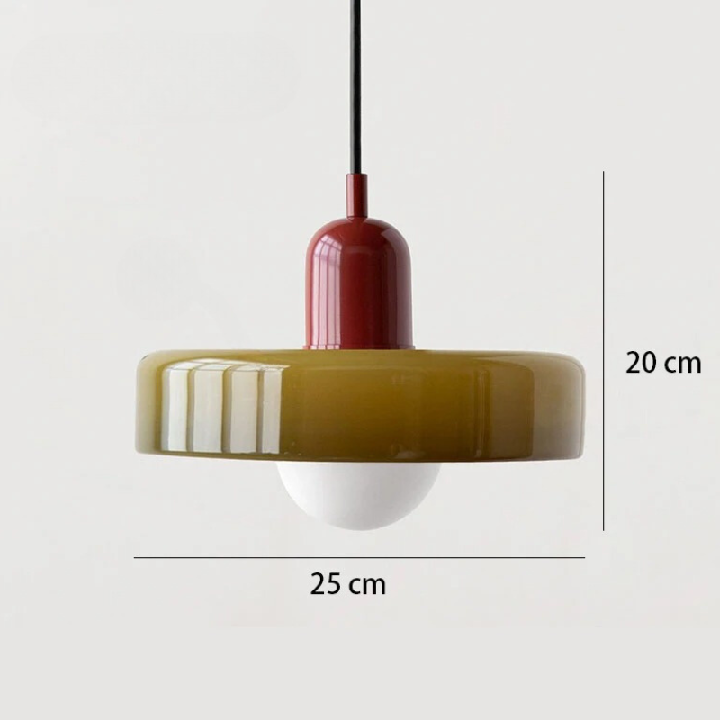 Nordic Retro Glazen Hanglamp - Moderne Verlichtingsarmatuur