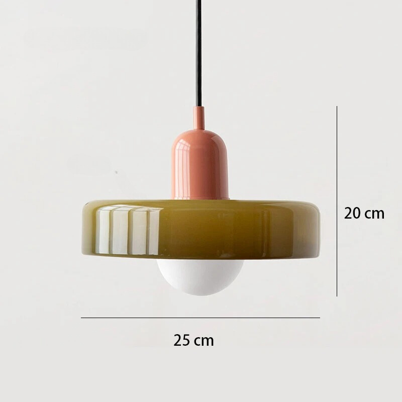 Nordic Retro Glazen Hanglamp - Moderne Verlichtingsarmatuur