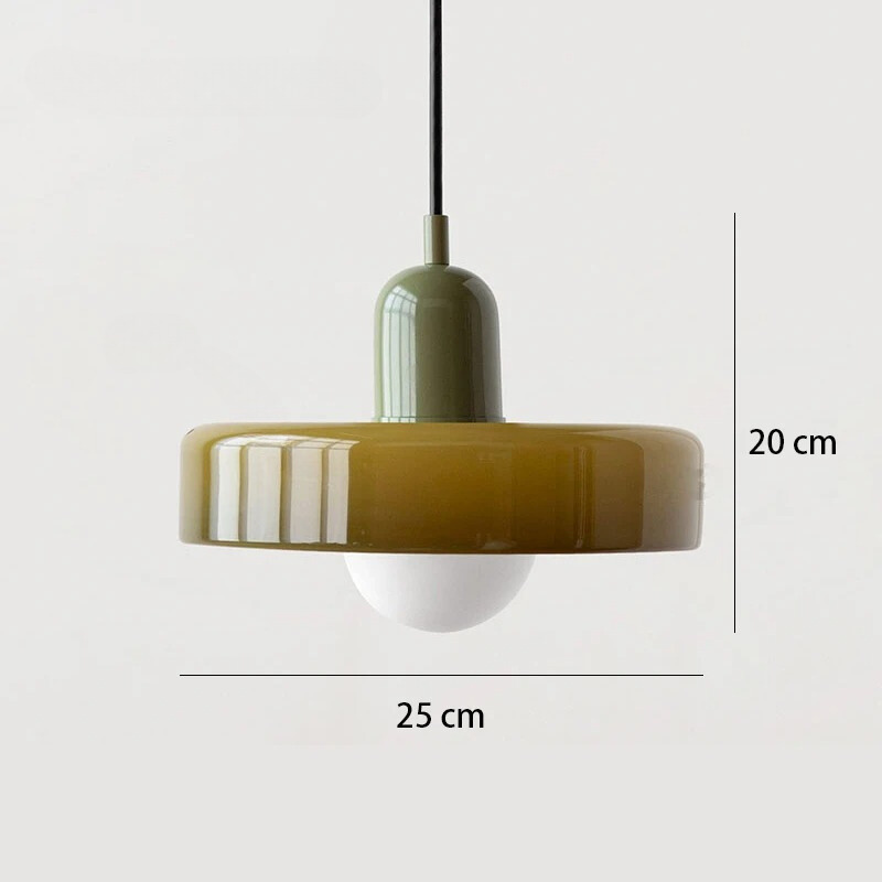 Nordic Retro Glazen Hanglamp - Moderne Verlichtingsarmatuur