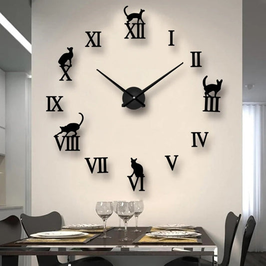 DecoHorloge – Grote 3D Wandklok voor Interieurdecoratie