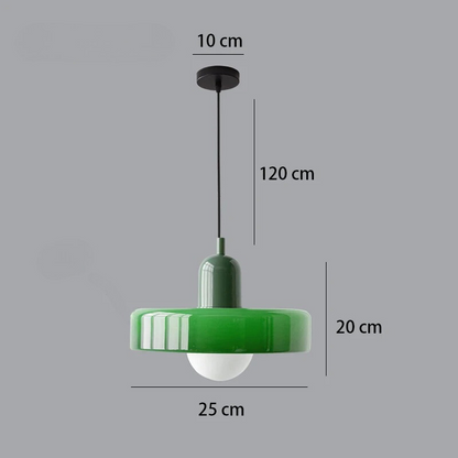 Nordic Retro Glazen Hanglamp - Moderne Verlichtingsarmatuur