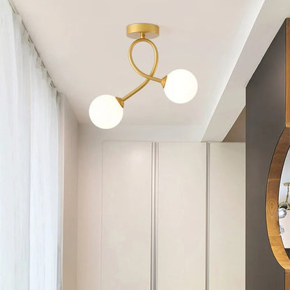 Isabella - Moderne Glazen Plafondlamp met Minimalistisch Design