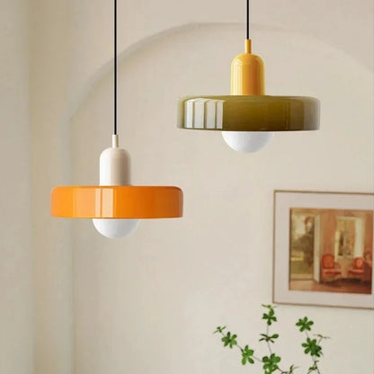 Nordic Retro Glazen Hanglamp - Moderne Verlichtingsarmatuur