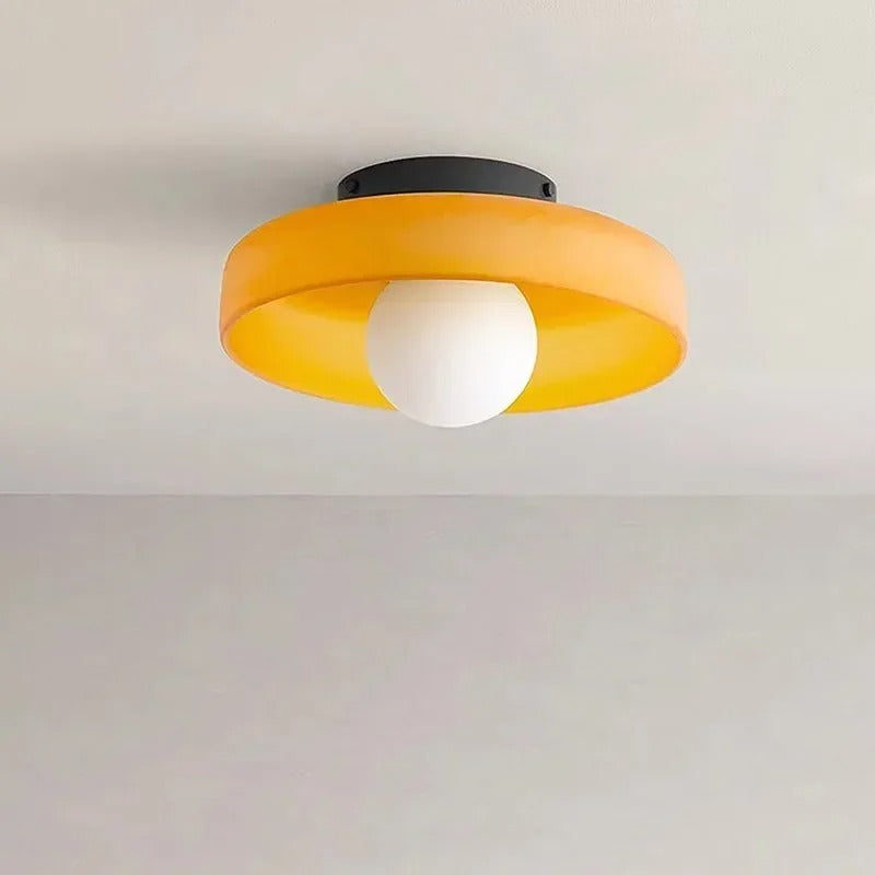 Lysander | Eenvoudige Glazen Plafondlamp – Stijlvolle Verlichting voor Elke Ruimte