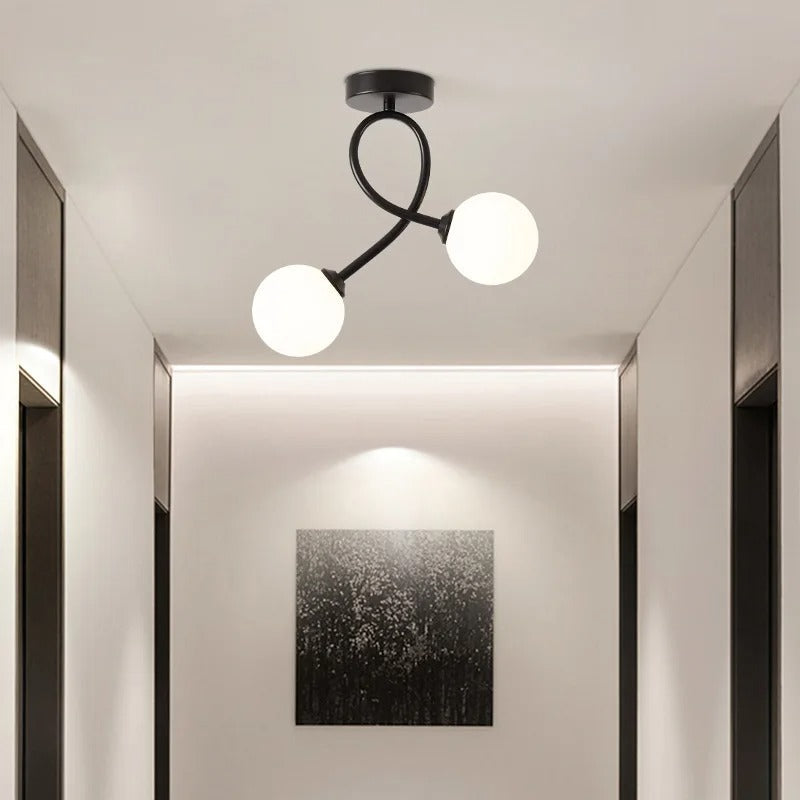 Isabella - Moderne Glazen Plafondlamp met Minimalistisch Design