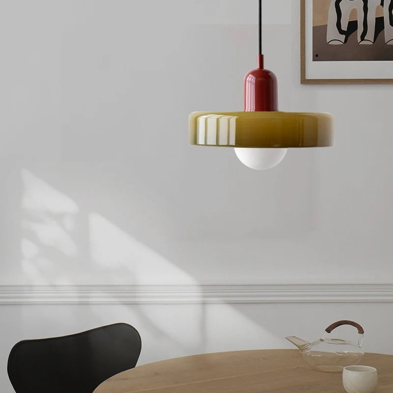 Nordic Retro Glazen Hanglamp - Moderne Verlichtingsarmatuur