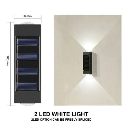 Solar Wandlamp voor Buiten - Up & Down LED Verlichting