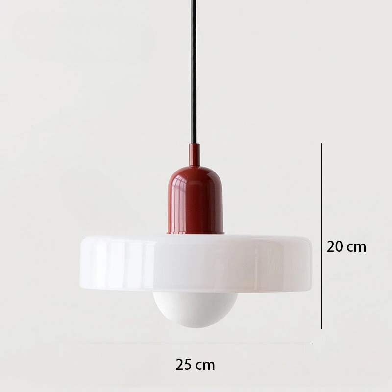 Nordic Retro Glazen Hanglamp - Moderne Verlichtingsarmatuur