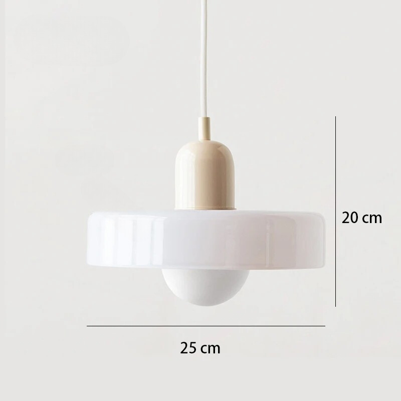 Nordic Retro Glazen Hanglamp - Moderne Verlichtingsarmatuur