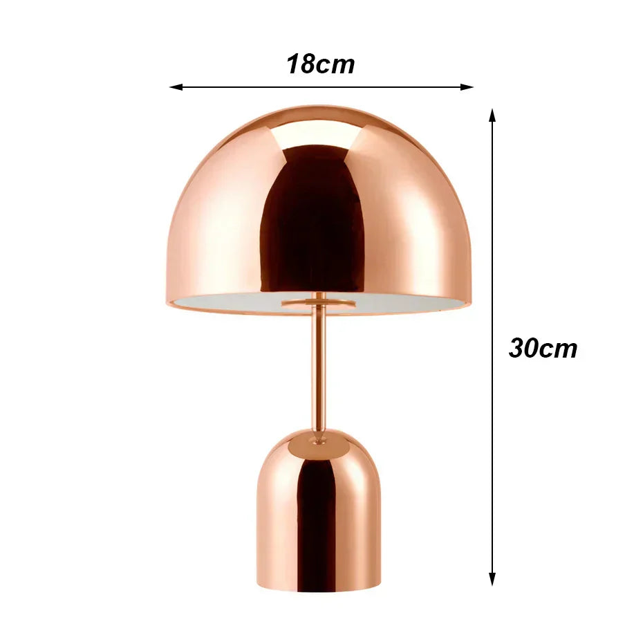 CopperLuxe – Moderne Tafellamp in Koperkleur