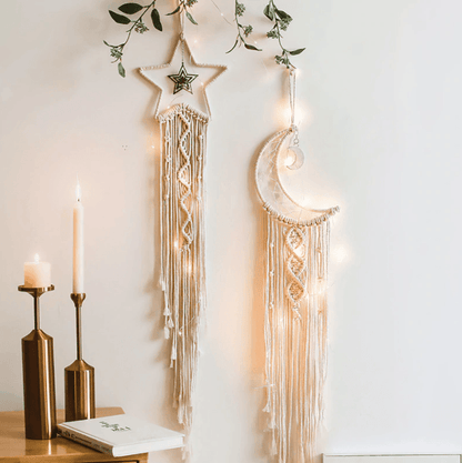 LunaWeave - Boho Macrame Dromenvanger Wanddecoratie