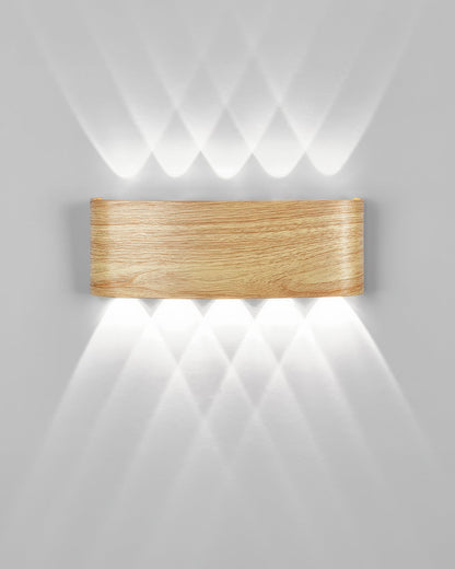 TimberGlow - Moderne Elegante Houten Wandlamp