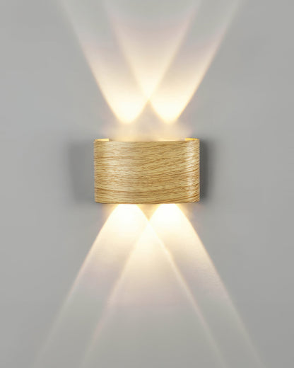 TimberGlow - Moderne Elegante Houten Wandlamp