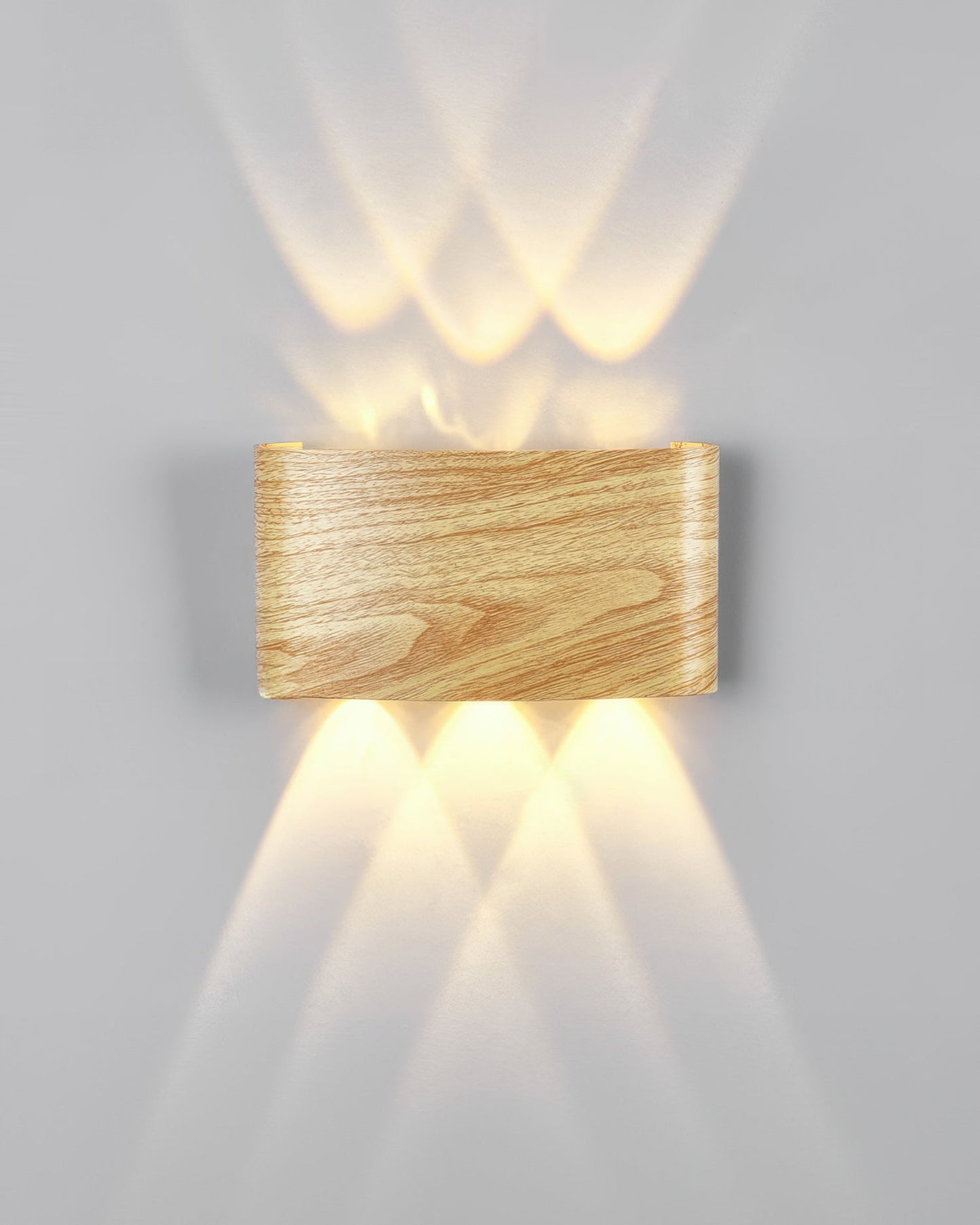 TimberGlow - Moderne Elegante Houten Wandlamp