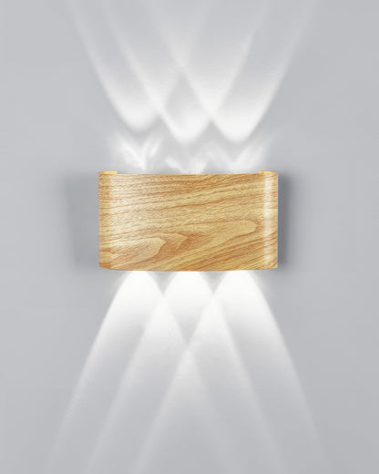 TimberGlow - Moderne Elegante Houten Wandlamp