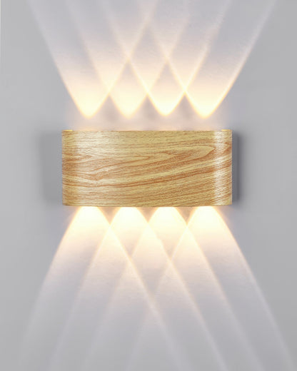 TimberGlow - Moderne Elegante Houten Wandlamp