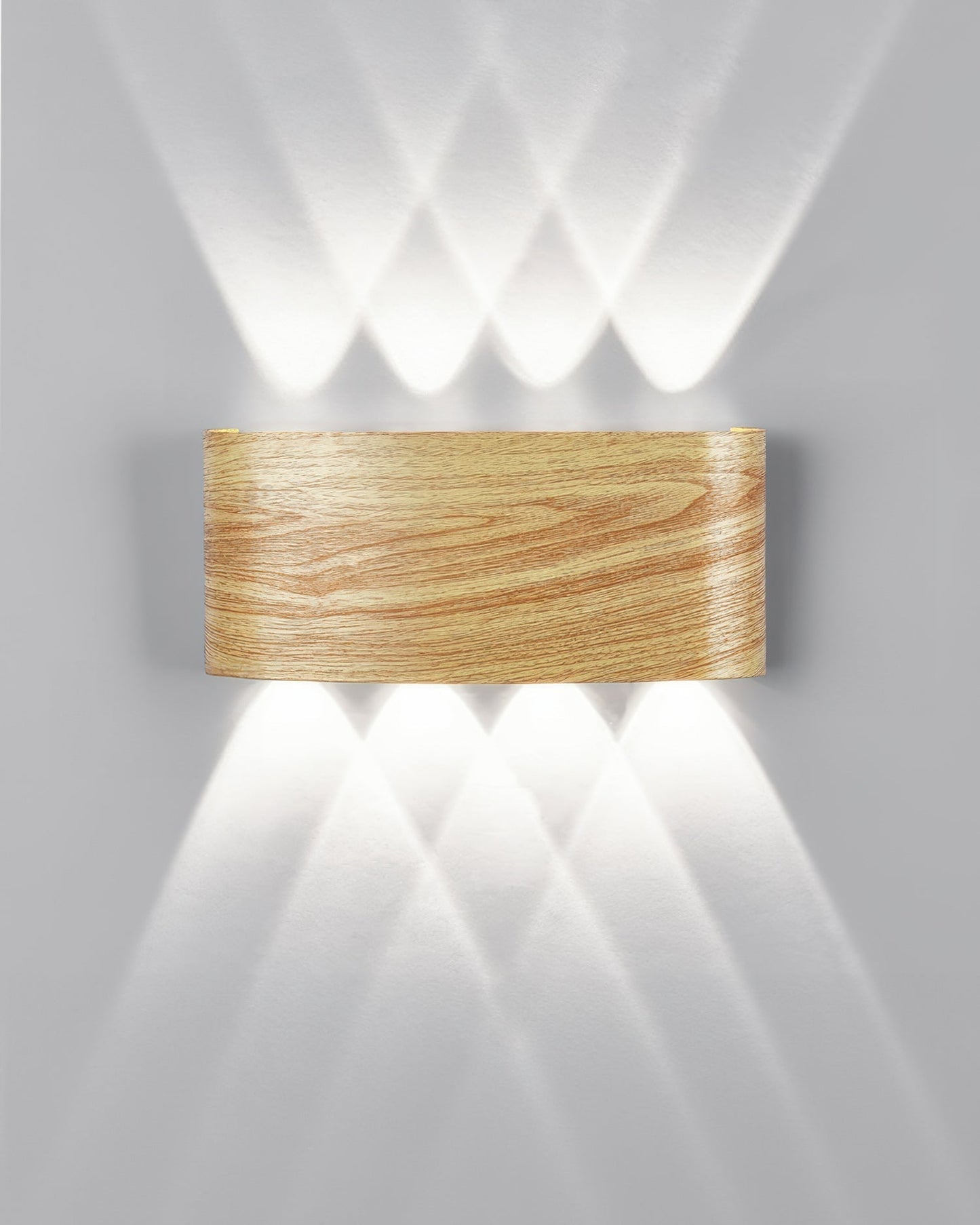 TimberGlow - Moderne Elegante Houten Wandlamp