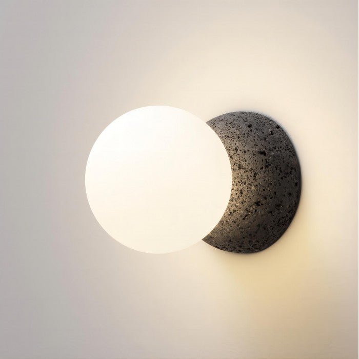 LumoSphere | Elegante Cement Hanglamp met Geometrische Accenten