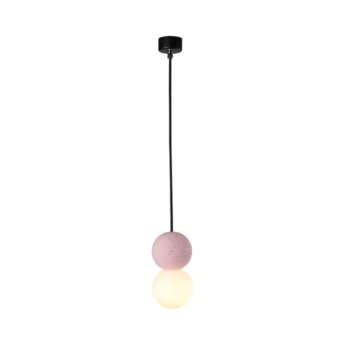 LumoSphere | Elegante Cement Hanglamp met Geometrische Accenten