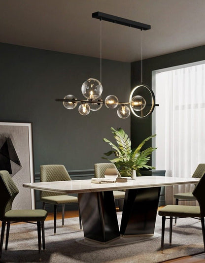 CelestialGlow | Elegante Hanglamp van Geblazen Glas