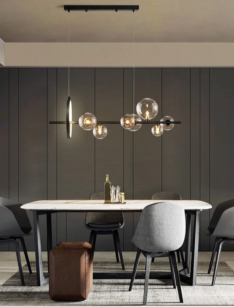 CelestialGlow | Elegante Hanglamp van Geblazen Glas